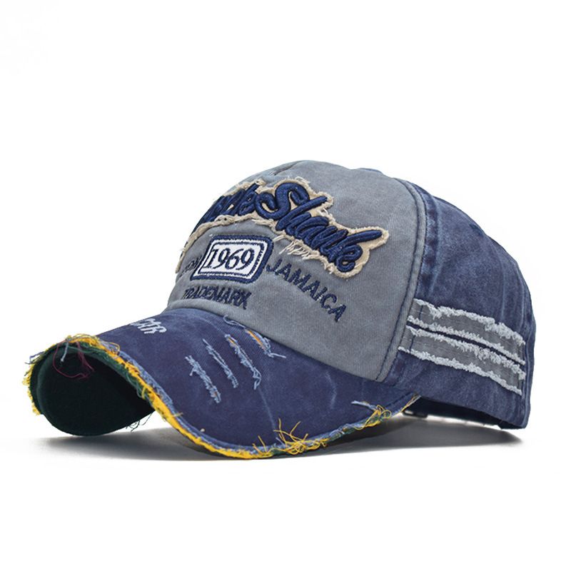 Men's and Women's 1969 Embroidered Baseball Cap Vintage Washed Buckboard Cap Adjustable Cotton Sun Hat_voghion.com