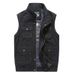 "Men's Multi-Pocket Cotton Vest For Outdoor Activities, Lightweight Casual Waistcoat, Plus Size Fishing Photography Vest_voghion.com