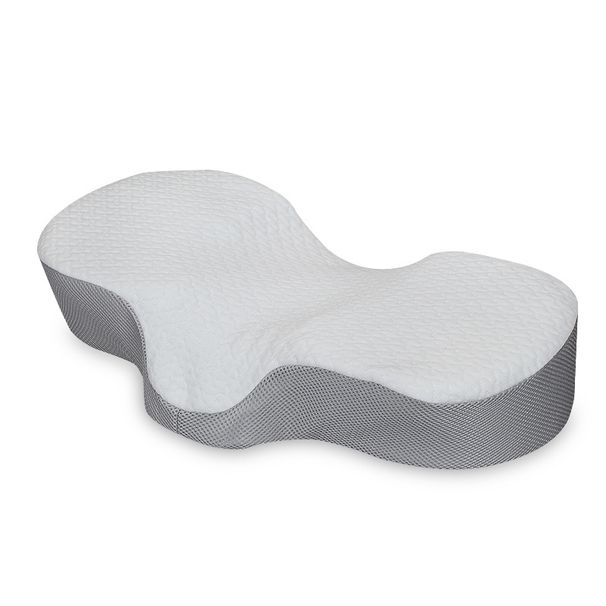 Cuscino cervicale per collo e spalle, cuscino in memory foam sagomato, cuscino ergonomico di supporto per il collo per chi dorme di lato sulla schiena e sullo stomaco con federa_voghion.com