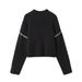 Women's Clothing 2024 Autumn Round Neck Knitted Warm Versatile Chic Color Block Sweater M6221_voghion.com