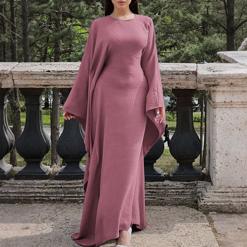 Diyun Elegante Einfarbig Langarm Kleid frauen Mode 2025 Herbst Winter_voghion.com