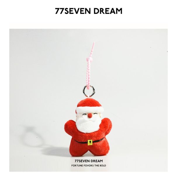 Schlüsselanhänger Weihnachtsmann Rucksack Anhänger Niedliche Plüschpuppe Auto Schlüsselanhänger Süße Atmosphäre Weihnachtsbaum Geschenk_voghion.com