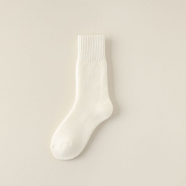 Nye vinteruldsokker, damesokker i tyk frotté, tykke håndklædesokker, lange rørsokker, varme herresokker, børstede sokker_voghion.com