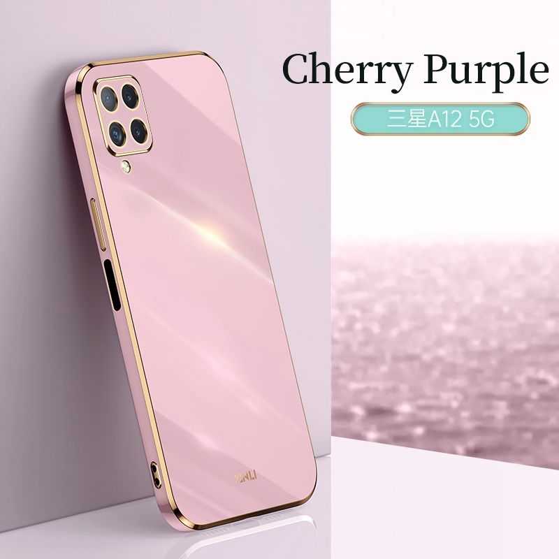 Plätering Silikonfodral För Samsung Galaxy A72 A52 A32 A22 A12 A52S Bakskal Mjuk TPU-telefonfodral För Samsung M62 M32 M22_voghion.com