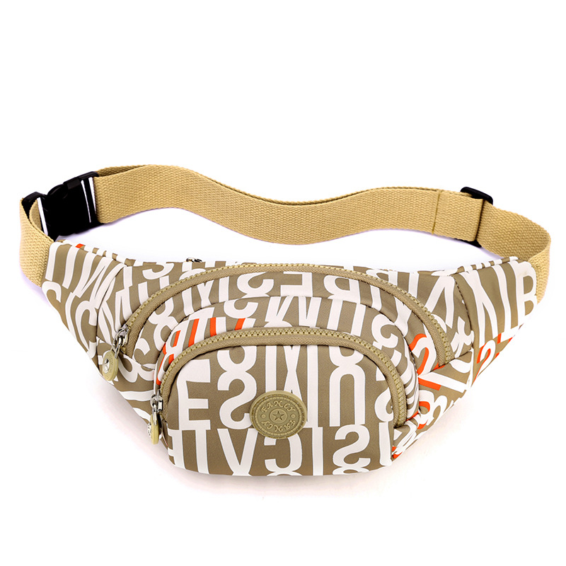 Women's Fanny Pack Shoulder Bag Chest Pack  Colorful Printed Large Capacity Purse Nylon Outdoor Casual Chest Bag Mobile Phone Bag_voghion.com