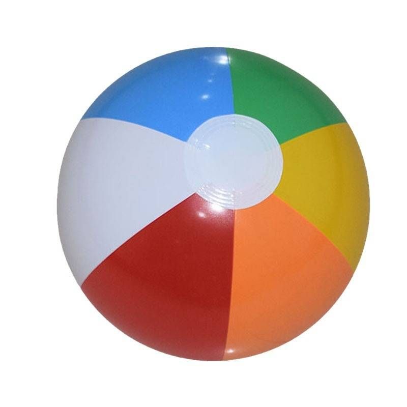 Pallone da spiaggia gonfiabile in PVC a 6 colori - Giocattolo da gioco acquatico da esterno da 40 cm per bambini, giochi in piscina e sulla sabbia_voghion.com