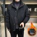 Giacca invernale trapuntata da uomo con collo alto - Stile da lavoro spesso con imbottitura in cotone, elegante e calda per studenti_voghion.com