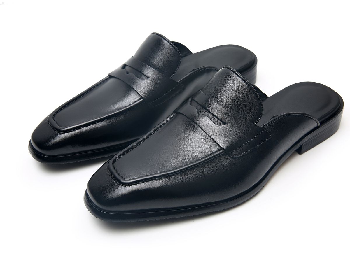 Mules slip-on traspiranti da uomo, scarpe da guida e sandali slide, calzature casual con suola in gomma antiscivolo_voghion.com