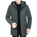 Winter New Youth Jacket Men's Mid-Length Thickened Dad's Hooded Cotton Coat Men_voghion.com