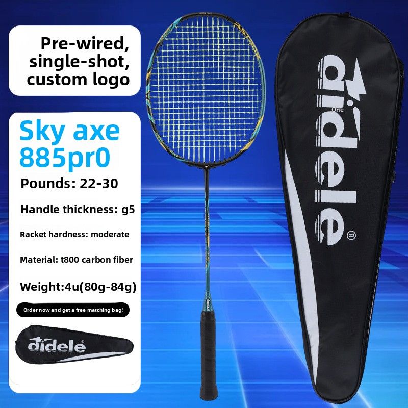 Ultra-light 4U Full Carbon Fiber Professional Training Single High Appearance Durable Badminton Racket_voghion.com