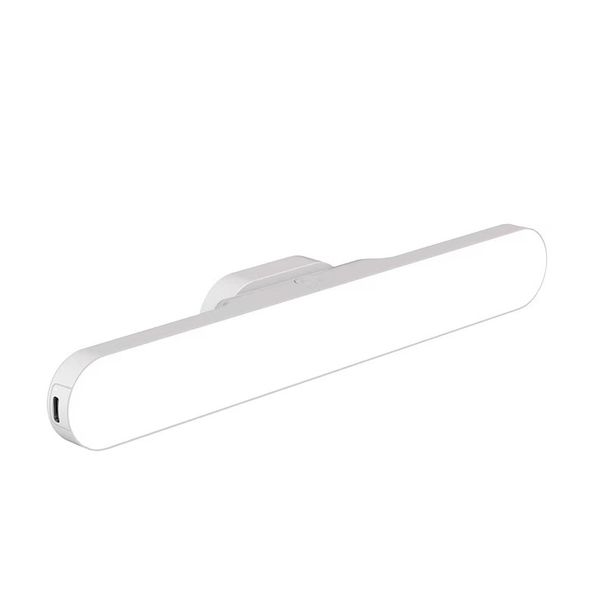 Akıllı Dokunmatik Kontrollü LED Masa Lambası - Şarj Edilebilir USB Başucu Lambası, 3 Renk Modu, Yurt ve Ofis İçin Manyetik Duvar Montajı (Beyaz)_voghion.com