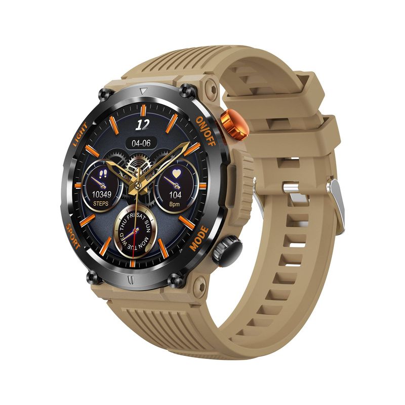 NEXOVA Smart Watch Outdoor Sports Watch Fitness Tracker Compass Multi Sport Mode Make/Answer Calls Heart Rate Oximetry Blood Pressure Monitoring_voghion.com