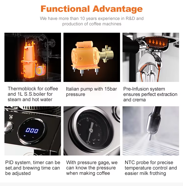 PSG3149 Italian Semi-Automatic Coffee Machine High-Quality Conical Coffee Machine Directly Sold from the Original Factory 15Bar Italian Concentrated _voghion.com