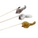 Wooden Interactive Toy Fun Pet Supplies Rabbit Fur Mouse Cat Teaser Wand_voghion.com