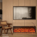 Electronic LED Simulated Flame European Style Electric Fireplace Embedded Decorative Cabinet Household Heater_voghion.com