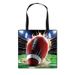Borsa tote stampata a tema Super Bowl Borsa a tracolla portatile ecologica Super Bowl_voghion.com