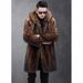 Men’s Faux Mink Fur Jacket – Hooded Longline Overcoat With Button Closure (S-5XL, Dark Brown)_voghion.com