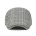 New spring summer Korean checkered fashionable comfortable bare body beret, men's and women's casual adjustable forward_voghion.com