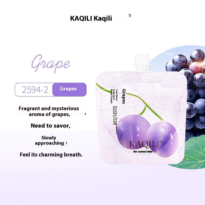 Cremă de mâini hidratantă, răcoritoare, non-grasă pentru îngrijirea pielii de toamnă/iarnă Kaqili cu aromă de fructe, 30 ml_voghion.com
