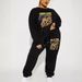 Plus Size Women's Fashionable All-match Round Neck Sweater Set Letters Cartoon Characters Printed_voghion.com