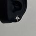 Confinement For Women Super Sparkling Sweet Cool Niche Cross Heart Ear Bone Studs Explosive Zircon Earrings_voghion.com