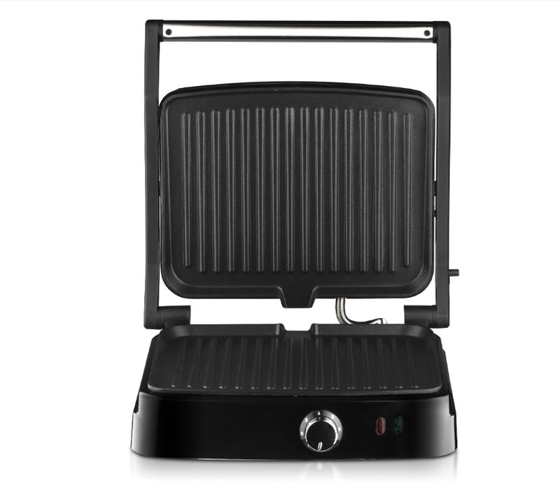 steakgép, laposan fektethető panini reggelizőgép, otthoni szendvicsgép, sütés és grillezés egyben, barbecue gép_voghion.com