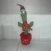 Christmas Talking Cactus Plush Doll - Festive Holiday Decor Unique Cactus Toy With Sound Effects Soft PP Cotton Filling (Red/Green/Deer Design)_voghion.com
