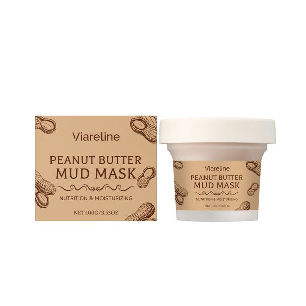 Viareline Peanut Moisturizing And Nourishing Cleansing Facial Skin Fine Pores Hydrating Mud Mask_voghion.com