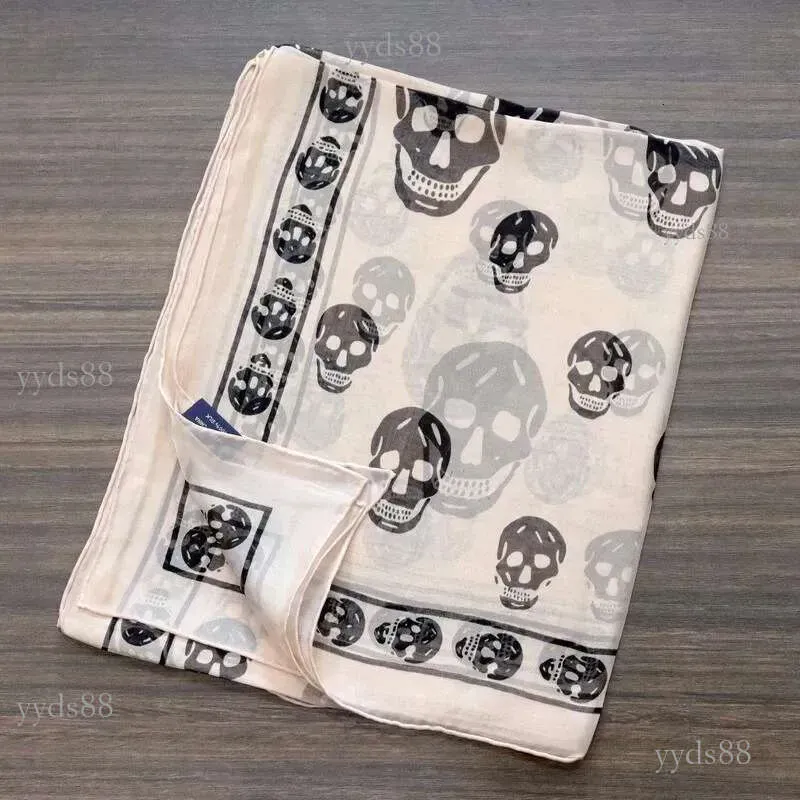 Sciarpa con teschio in 6 colori per uomo e donna, di buona qualità, in raso di seta pura al 100%, scialli in pashmina alla moda._voghion.com