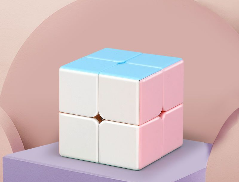 【 6190 People's Collection 】 Magic Cube Macaron Color Second, Third, Fourth Magnetic Children's Puzzle Toy Development_voghion.com