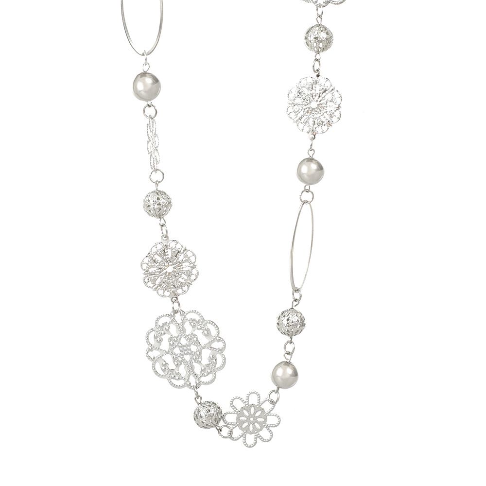 Catena per la vita in metallo cavo in stile etnico con fiore, versatile femminilità, decorazione per abiti, catena per la decorazione del corpo_voghion.com