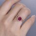 Prodotto Anello di fidanzamento in oro rosa 14k color rosso sangue di piccione_voghion.com