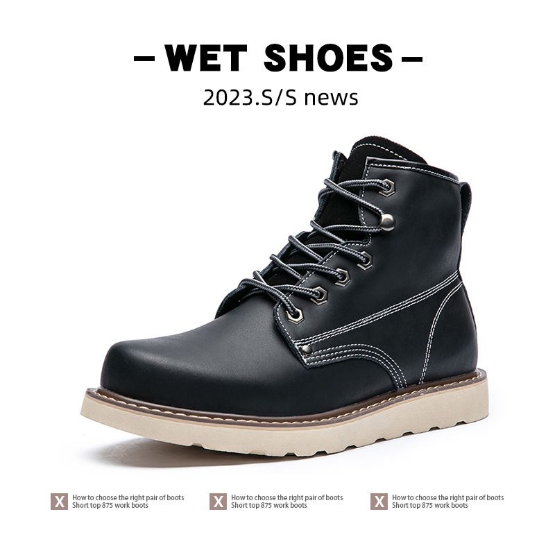 Extra große Herrenschuhe, neue Martin für Herbst und Winter 2024, langlebige Kurzstiefel im amerikanischen Stil, Arbeitsstiefel für den Außenbereich_voghion.com