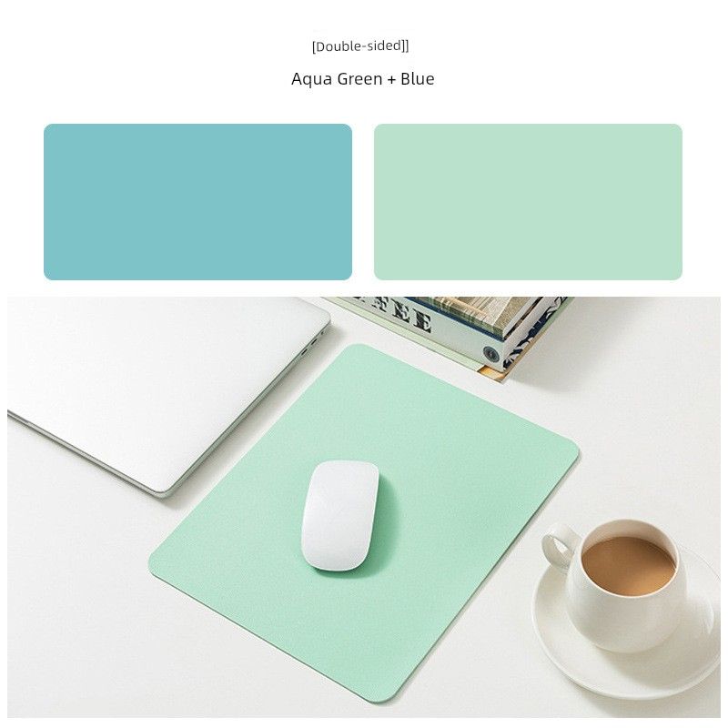 Unbeatable Quality PU Leather PVC Office Desk Protective Pad Pure Color Double-Sided Non Slip Anti-Fouling Mouse Cushion_voghion.com