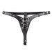 BDSM Sexy Underwear Black Bondage Belt Pants Couple Toys Female Equipment Chastity Pants_voghion.com