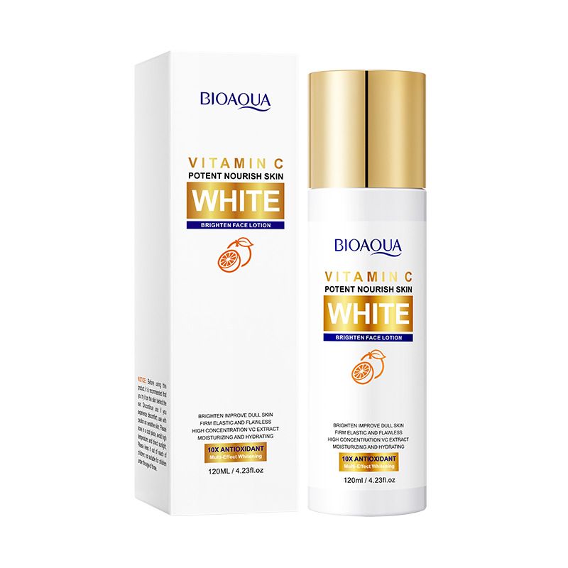 BIOAOUA Vitamin C Whitening&Brightening Lotion Feuchtigkeitsspendend, aufhellend, fleckenentfernend und gesichtsaufhellend_voghion.com