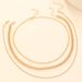 Hip-hop Punk Personality Chain Three-piece Necklace Female European And American Ins Three-layer Stacked Collarbone Chain Unisex_voghion.com