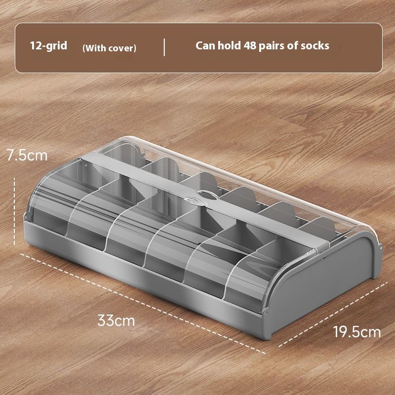 Underwear Storage 2-in-1 Men, Home Use, Special Compartment Box For Dirty Socks And Shorts, Large Capacity_voghion.com