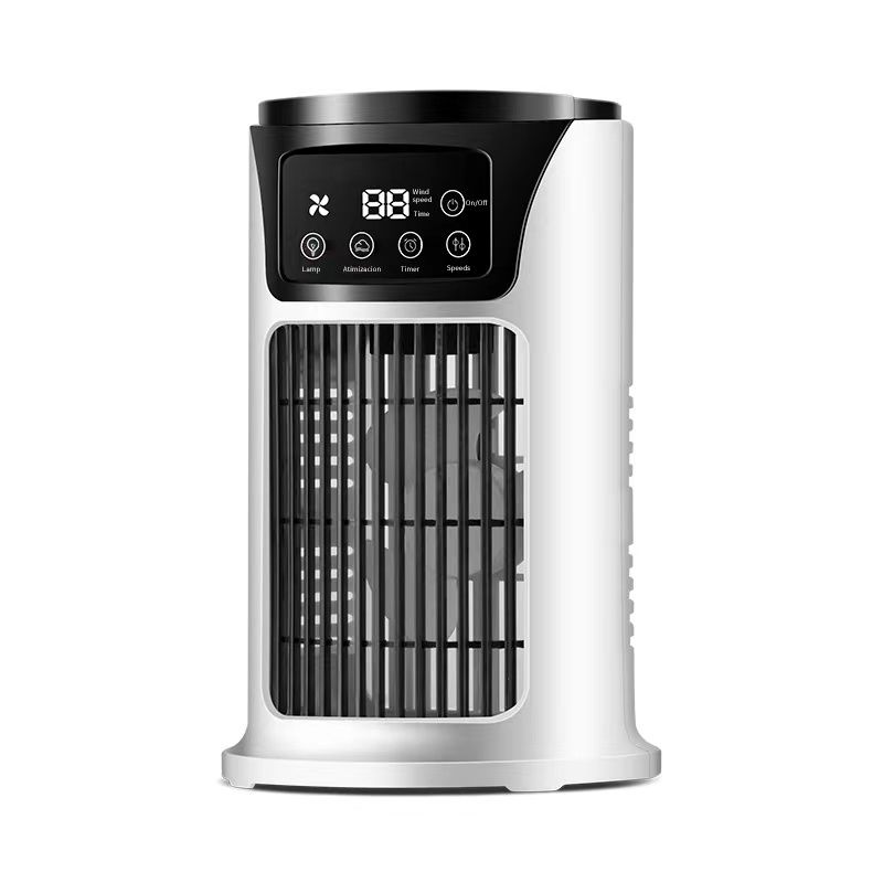 Portable Smart Air Conditioner With 7 LED Lights Mini USB Air Conditioner Cooling Cooler Fan For Home Office_voghion.com