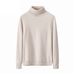 Men's High Neck Knit Sweater Slim Fit Pullover, Soft Wool Blend, Long Sleeve Thermal Top For Winter, Casual & Layering Essential_voghion.com