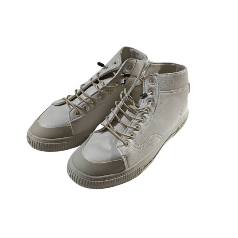 2024 Ausgewählte Frühlings-High-Top-Leder-Casual-Skateboarden Outdoor-Sport-Studentenmode Flache Sohle Single Herrenrunde_voghion.com