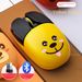 Silver A10 Cartoon Rechargeable Wireless Mouse Creative Bluetooth Office Game Mini Mute Computer Accessories_voghion.com