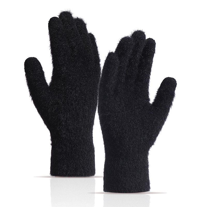 Sports Gloves Skiing Cycling Motorcycle Hiking Touch Screen Gloves Men's And Women's Simple Fleece Warm And Cold Touch Screen Gloves_voghion.com