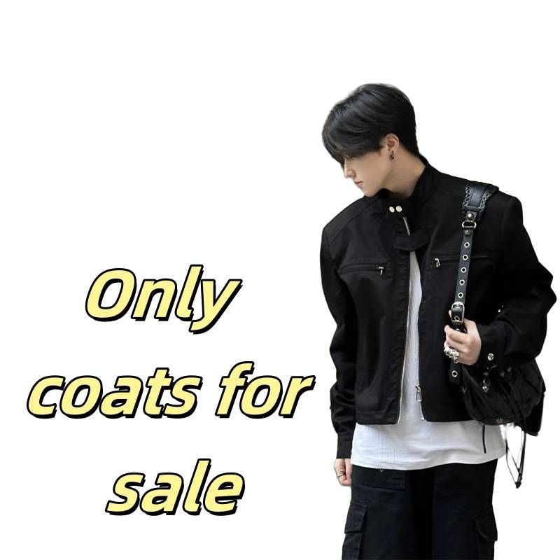 High-end Shoulder Padded Short Functional Jacket For Men, Spring And Autumn, A Niche High Street Trendy Vibe Motorcycle Jacket_voghion.com