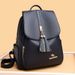 2024 New Genuine Leather Texture Women's Fashion Versatile Tassel Travel Bag Large Capacity Atmospheric Student Backpack_voghion.com