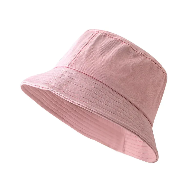 Hot Sale Black White Solid Bucket Unisex Bob Caps Hip Hop Gorros Men women Summer Panama Cap Beach Sun Fishing Boonie Hat_voghion.com