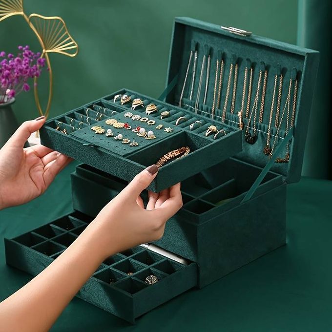 RYYD Luxus-Uhrenbox – 4 Fächer, PU-Leder|Vitrine & Aufbewahrung_voghion.com