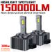 2 lampadine LED D3S per fari auto, D1S, D2S, D4S, D5S, D8S, Turbo Lights, 150000LM, 6500K, 300W, Plug&Play, HID_voghion.com