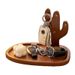Entryway Storage Key Holder Ornament Solid Wood Hanging Desktop Tray Decorative Glasses Watch Display Rack_voghion.com