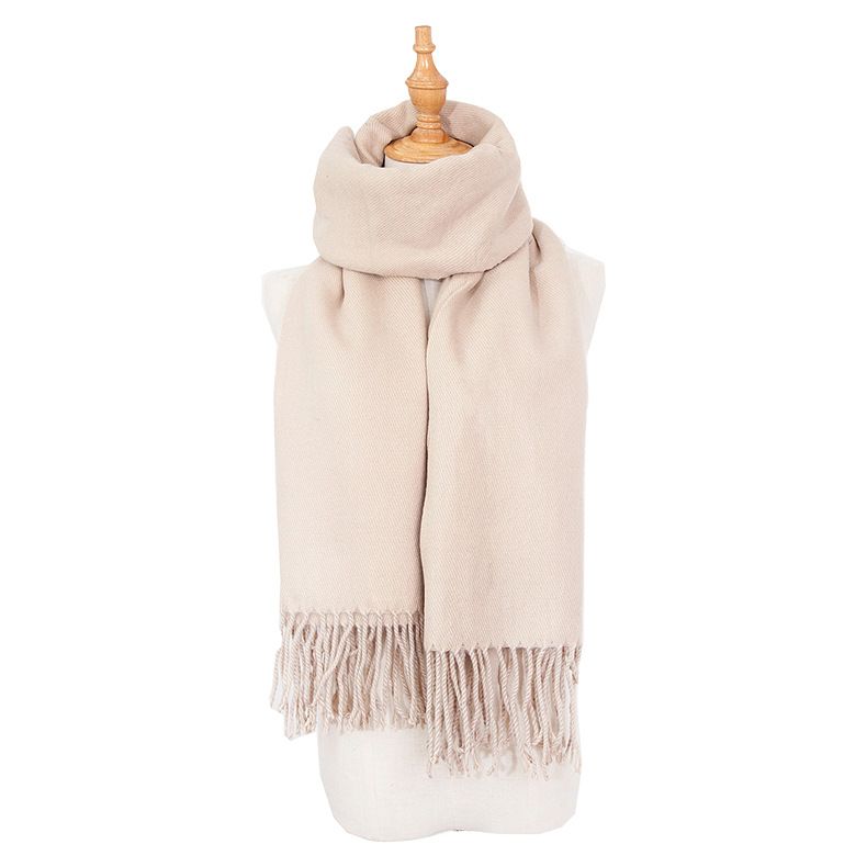 Women's Scarves imitation cashmere solid color scarf men and women couples solid color scarf shawl _voghion.com